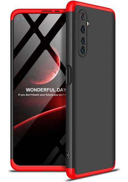 - Realme 6 - Kılıf Parmak izi Yapmayan 3 Parça Ays Kapak - Siyah-Kırmızı - T13927 fiyatları