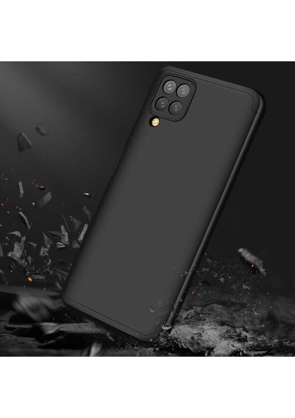 - Samsung Galaxy A12 - Kılıf Parmak izi Yapmayan 3 Parça Ays Kapak - Kırmızı - T16457 indirimleri