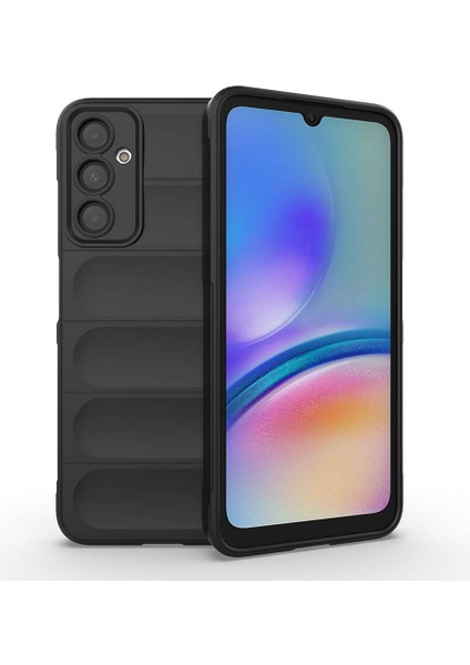 - Samsung Galaxy A05S - Kılıf Esnek TPU Oyuklu Arka Yüzey Tasarımlı Etnik Silikon Kapak - Siyah - T32590
