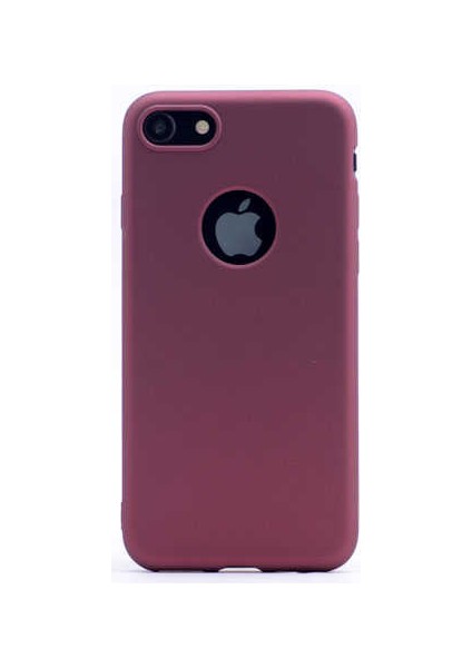 - Apple iPhone 8 - Kılıf Mat Soft Premier Silikon Kapak - Kırmızı