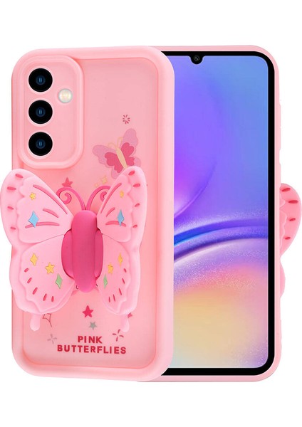 - Samsung Galaxy A05S - Kılıf Kamera Korumalı Figür Tasarımlı Kapya Kapak - Koyu Kahve - T32504