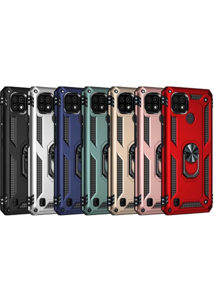 - Realme C21 - Kılıf Yüzüklü Zırh Tank Vega Kapak - Gold - T18834 fırsatları