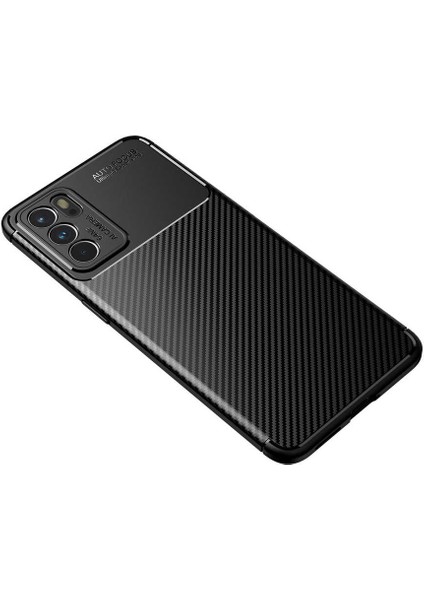 - Oppo Reno 6 4G - Kılıf Auto Focus Karbon Negro Silikon Kapak - Siyah - T19051 modelleri