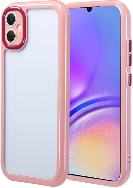 - Samsung Galaxy A05 - Kılıf Kamera Korumalı Renkli Kenar ve Çerçeve Tasarımlı Vitamin Kapak - Mürdüm - T32428