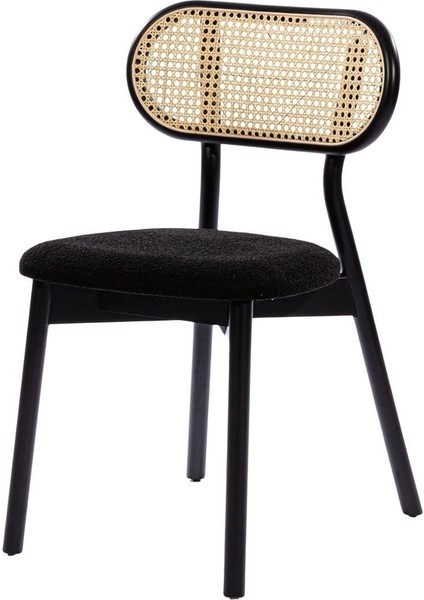 Orpheus Siyah Teddy Hazeranlı Siyah Ahşap Sandalye fiyatları