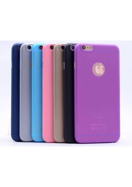 Apple iPhone 6 Plus Kılıf 1.kalite Mat Ultra Ince Pp Kapak Pembe