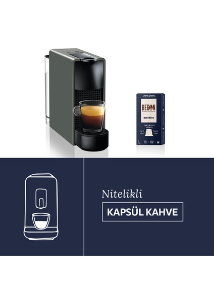 Nord Kivu Nespresso Uyumlu Alüminyum Kapsül Kahve Dark Roast (LUNGO) - 20 Adet