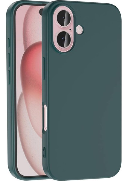 Apple iPhone 16 Uyumlu Liquid Serisi Içi Kadife Lansman Silikon Kılıf