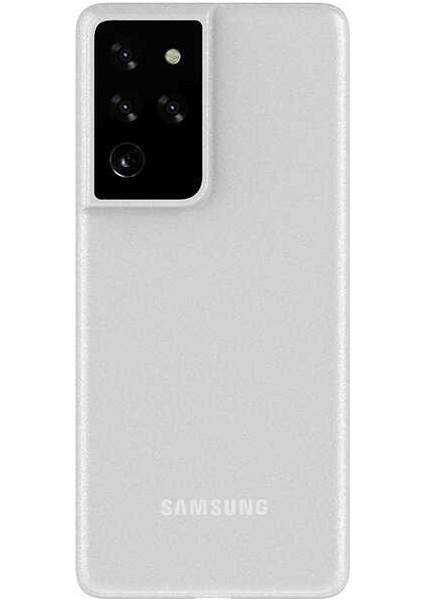 - Samsung Galaxy S21 Ultra - Kılıf 1.kalite Mat Ultra İnce Pp Silikon - Beyaz - T16468
