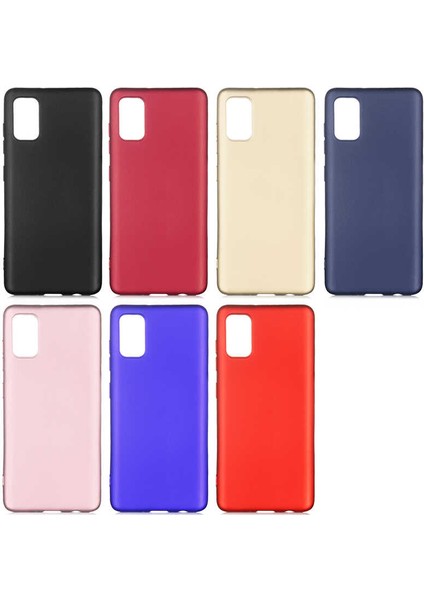 - Samsung Galaxy A41 - Kılıf Mat Soft Premier Silikon Kapak - Gold - T13546 modelleri