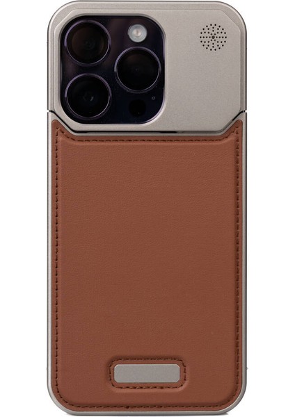 - Apple iPhone 14 Pro Max - Kılıf Magsafe Şarj Özellikli Mekanizmalı Koku Hazneli Mostar Kapak - Siyah