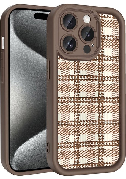 - Apple iPhone 14 Pro - Kılıf Kamera Korumalı Baskılı Arka Yüzey Klas Kapak - Koyu Kahve - T32270 fiyatları