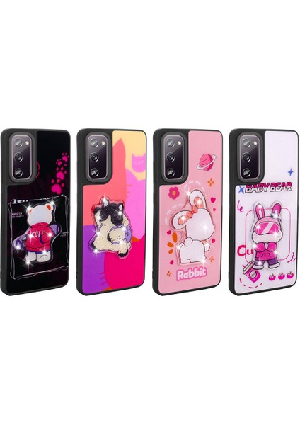 - Samsung Galaxy S20 FE - Kılıf Parlayan Kabartmalı İkonik Figürlü Amas Silikon Kapak - Siyah - T31214 indirimleri