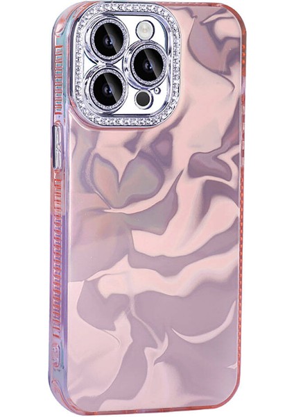 - Apple iPhone 14 Pro - Kılıf Airbagli Parlak Taş Detay Tasarımlı Esila Kapak - Pembe - T32885 modelleri