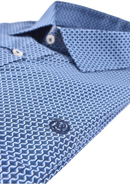 5009640 Vakko Desenli Slim Fit Gömlek/laci-Melanj/40 modelleri