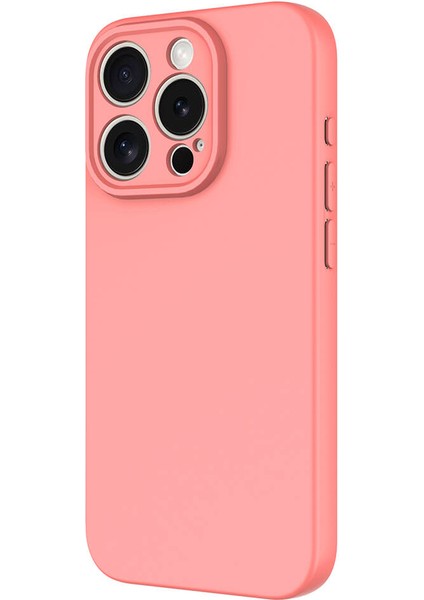 - Apple iPhone 15 Pro Max - Kılıf İçi Kadife Koruyucu Mara Lansman Kapak - Pembe