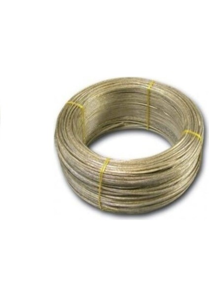 4mm 30m PVC Kaplı Çelik Çamaşır Teli, Metalik Renk, Dayanıklı ve Pratik Kullanım