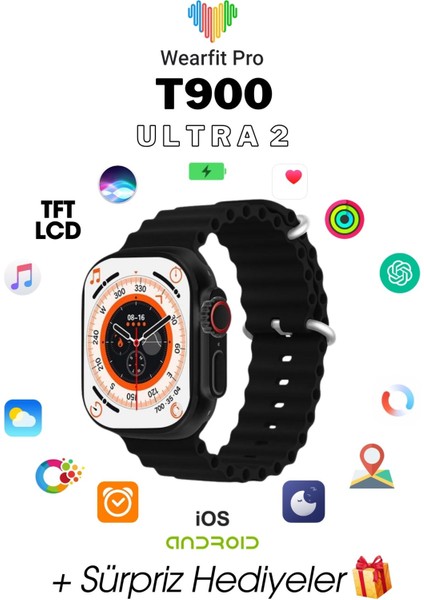 T900 Ultra 2 Akıllı Saat 49MM Tft Ekran Akıllı Kol Saati