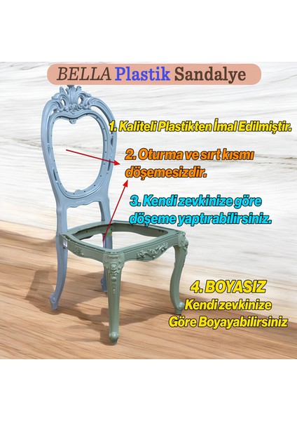 Begonya Sert Plastik Ahşap Koltuk Bahçe Balkon Mutfak Yemek Masası Sandalyesi modelleri