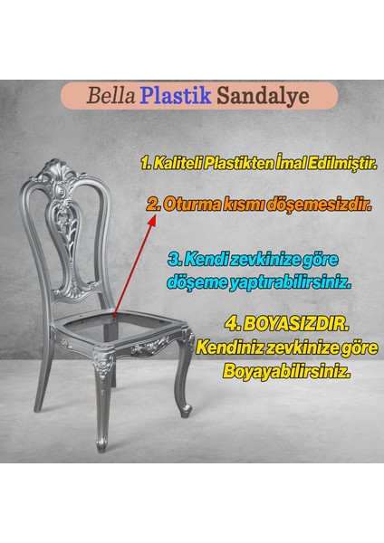 Begonya Sert Plastik Ahşap Koltuk Bahçe Balkon Mutfak Yemek Masası Sandalyesi modelleri