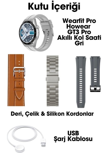 Howear Gt3 Pro Amoled Ekran 1.55 Inç 39MM Akıllı Saat