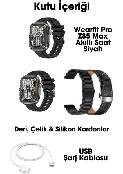 Z85 Max Akıllı Saat 51MM Miniled Ekran Akıllı Kol Saati