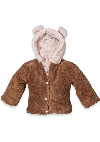 Trendless Çocuk Montu - Kapüşonlu Peluş Bebek Montu