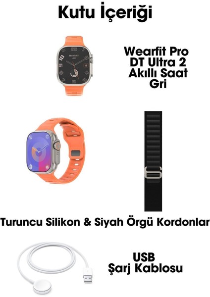 Wearfit Pro Dt Ultra 2 Amoled Ekran 49 mm Akıllı Saat