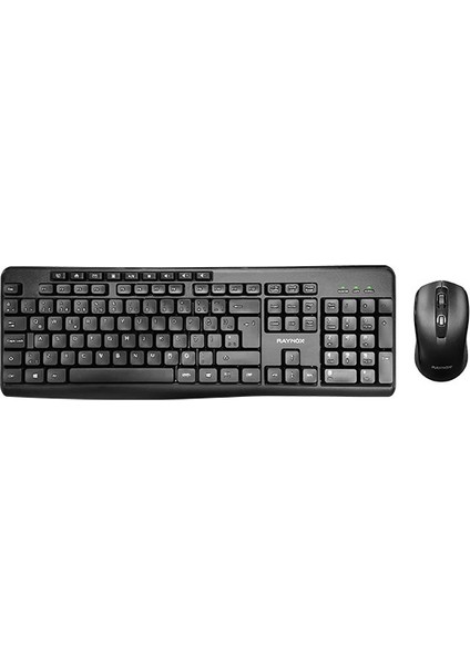 RX-W10 Kablosuz Q Multimedia Klavye + Mouse Set Siyah