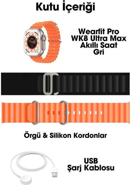 Wk8 Ultra Max Akıllı Saat 49MM Miniled Ekran Akıllı Kol Saati