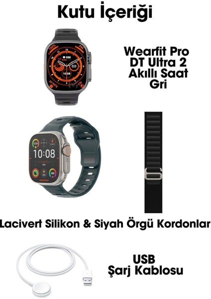 Wearfit Pro Dt Ultra 2 Amoled Ekran 49 mm Akıllı Saat