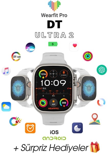 Dt Ultra 2 Amoled Ekran 49 mm Akıllı Saat