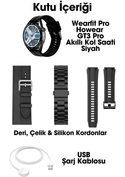 Howear Gt3 Pro Amoled Ekran 1.55 Inç 39MM Akıllı Saat