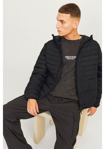 Jjestate Packable Puffer Siyah Erkek Ceket modelleri
