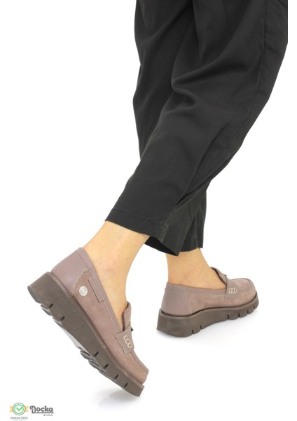 Kadın Hakiki Deri Günlük Ortopedik Loafer Ayakkabı M25/KA3210
