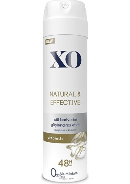 Deodorant 150 ml Kadın Natural & Effective x 6 adet