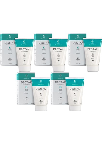 Krem Deodorant 35 ml Fresh Mentol x 5 adet
