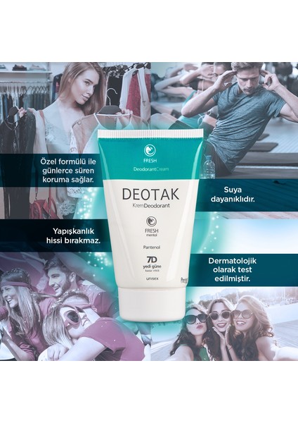 Krem Deodorant 35 ml Fresh Mentol x 5 adet