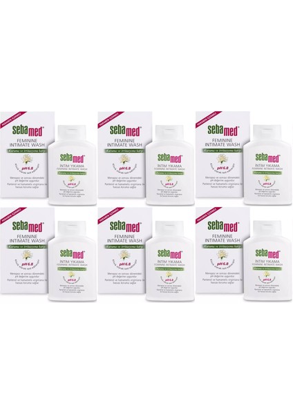 Intim Menapoz Likit 200ML Ph6.8 (Genital Bölge Temizleyici) (6 Lı Set)