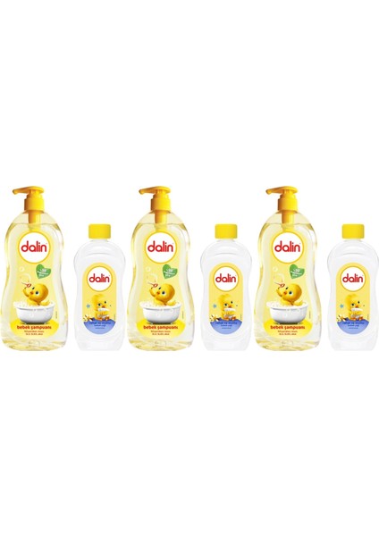 Bebek Şampuanı Klasik 700ML Pompalı + 100ML Bebek Yağı (Rahat ve Mutlu) (3 Lü Set)
