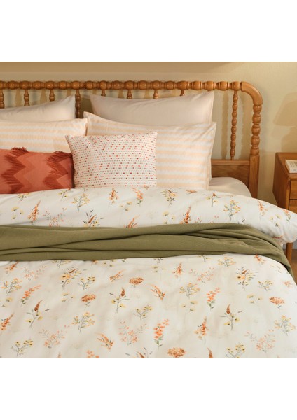 %100 Pamuk Saten Leora King Size Nevresim Seti Somon (240X220 Cm) fiyatları