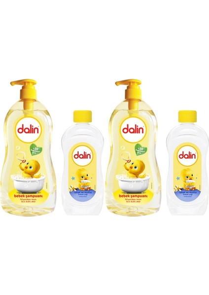Bebek Şampuanı Klasik 700ML Pompalı + 100ML Bebek Yağı (Rahat ve Mutlu) (2 Li Set)