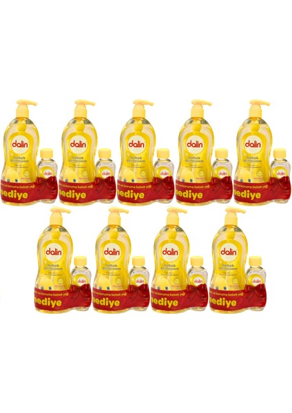 Bebek Şampuanı Klasik 700ML Pompalı + Bebek Yağı 100ML (Nem Koruma) (9 Lu Set)