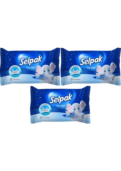 Islak Cep Mendil 10 Yaprak Klasik (3 Lü Set)