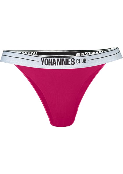 Yohannes Club Yohannesclub, Kadın, Lastik Bantlı Brazilian Külot,  2'li, Pembe, Kırmızı