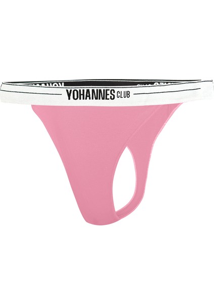 Yohannes Club Yohannesclub, Kadın, Lastik Bantlı Tanga Külot, 2'li, Pudra, Pembe