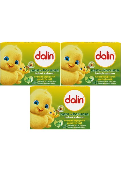 Bebek Sabunu 100GR Avakadolu (3 Lü Set)