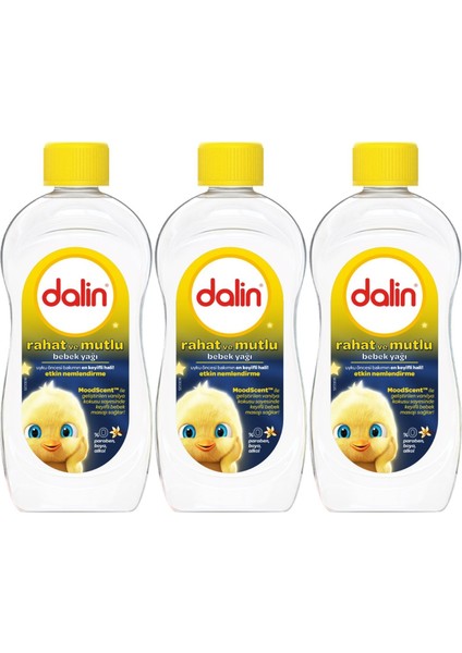 Bebek Yağı 300ML Rahat ve Mutlu Vanilya Kokulu Nemlendirici (3 Lü Set)