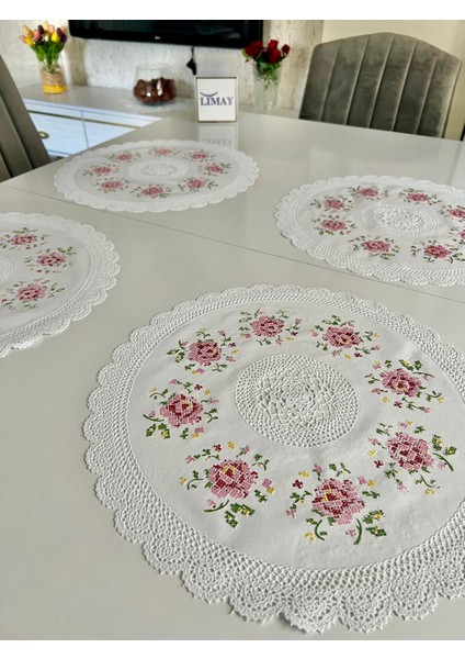 Dantel Görünümlü Amerikan Servis 6lı / 1.sınıf Pvc