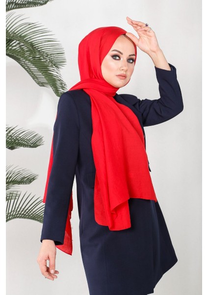 Kırmızı Harem Scarf Incila Şal modelleri